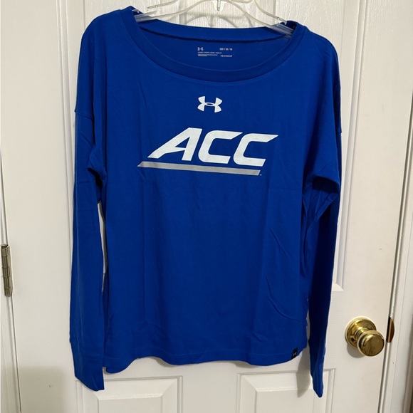 Under Armour Tops - Under Armour Royal Blue ACC Logo Long Sleeve *NEW WITH TAGS*